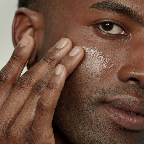 MATTER OF FACT SKINCARE BARRIER AND ANTIOXIDANT TREATMENT being applied on the face