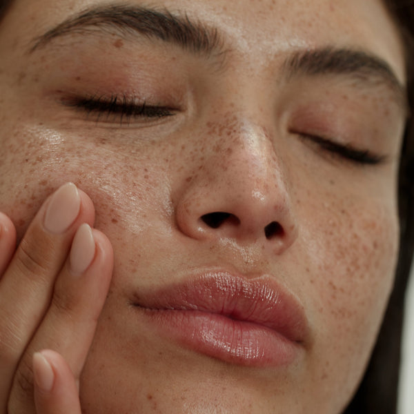 MATTER OF FACT SKINCARE BRIGHTENING AND FIRMING SERUM being applied on the face