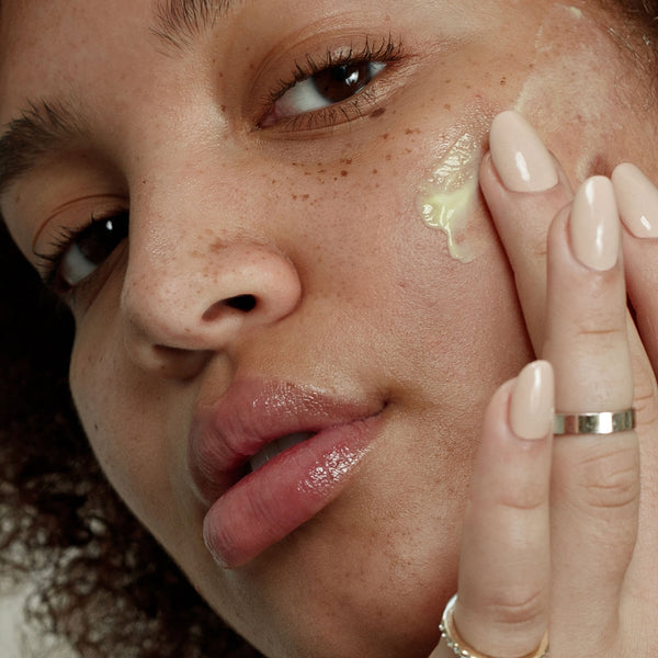 MATTER OF FACE SKINCARE WRINKLE AND TEXTURE CONCENTRATE being applied on a face