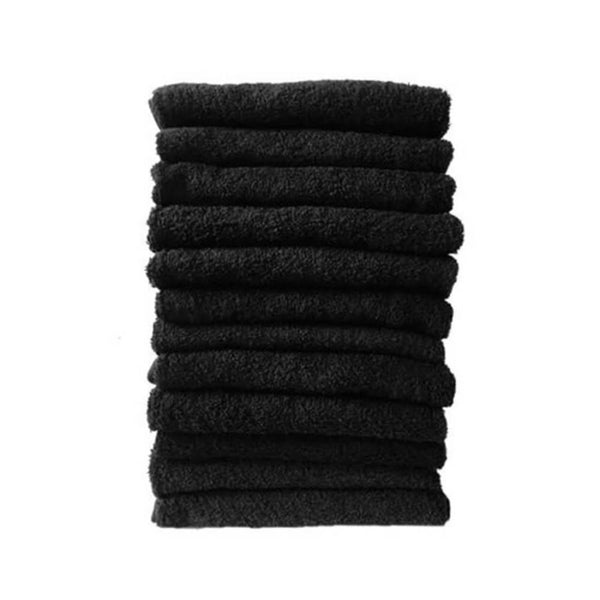 Sontuosa Black Hairdressing Salon Towels (Pack Of 12)