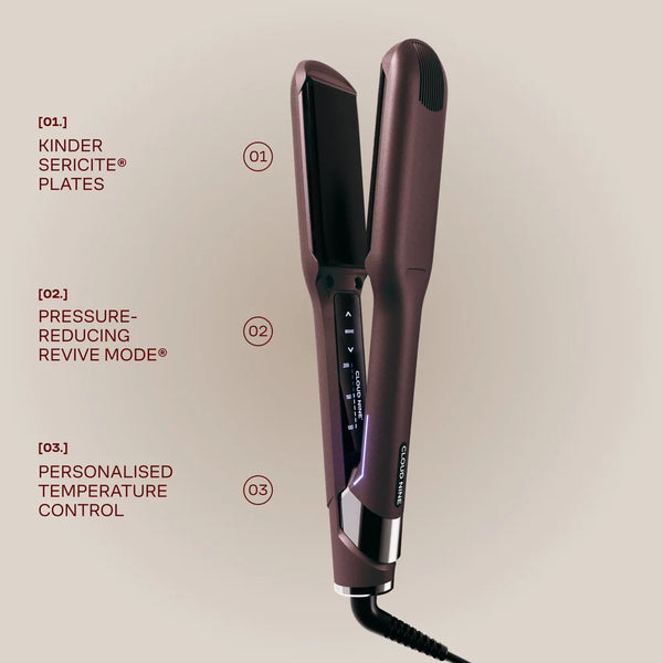 Cloud Nine Dark Burgundy Wide Iron