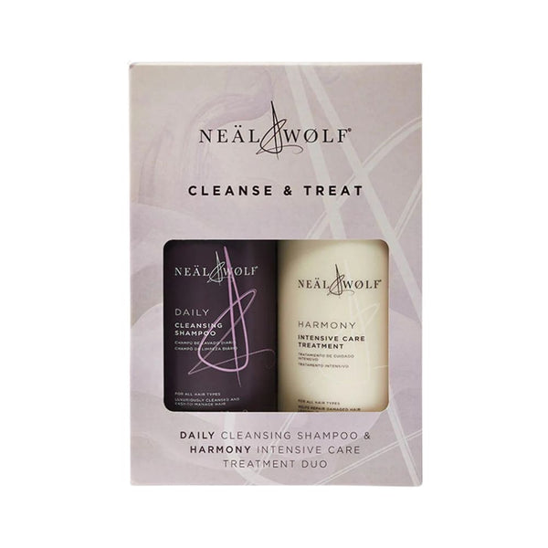Neal & Wolf Cleanse & Treat Daily Shampoo & Harmony Treatment 950ml Duo