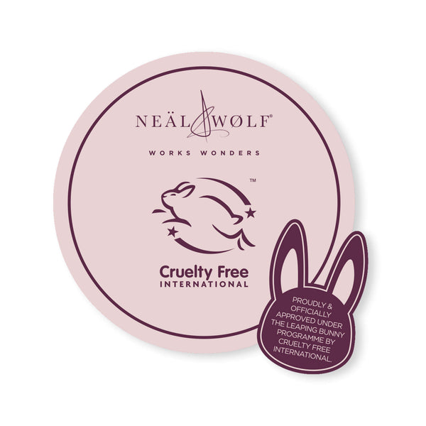Neal & Wolf Works Wonders Leaping Bunny Mirror Sticker