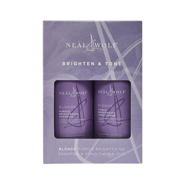 Neal & Wolf BLONDE Brighten & Tone Purple Shampoo & Conditioner 950ml Duo