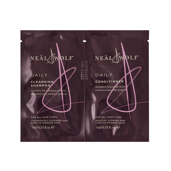 Neal & Wolf DAILY Shampoo & Conditioner Sachet Duo (7ml)