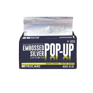 Procare Embossed Silver Super Wide Hair Foil Pop-Up Sheets (150mm X 280mm)