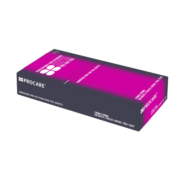 Procare Superwide Extra Long Pre-Cut Pink Fade Foil