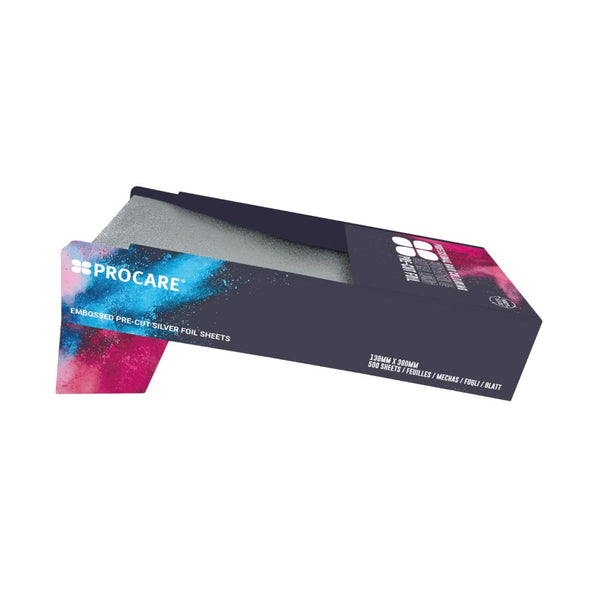 Procare Extra Long Pre-Cut Embossed Foil Sheets (130mm x 300mm)