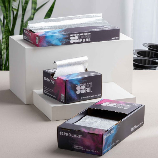 Procare Embossed Silver Ultra Wide Hair Foil Pop-Up Sheets (270mm X 300mm)