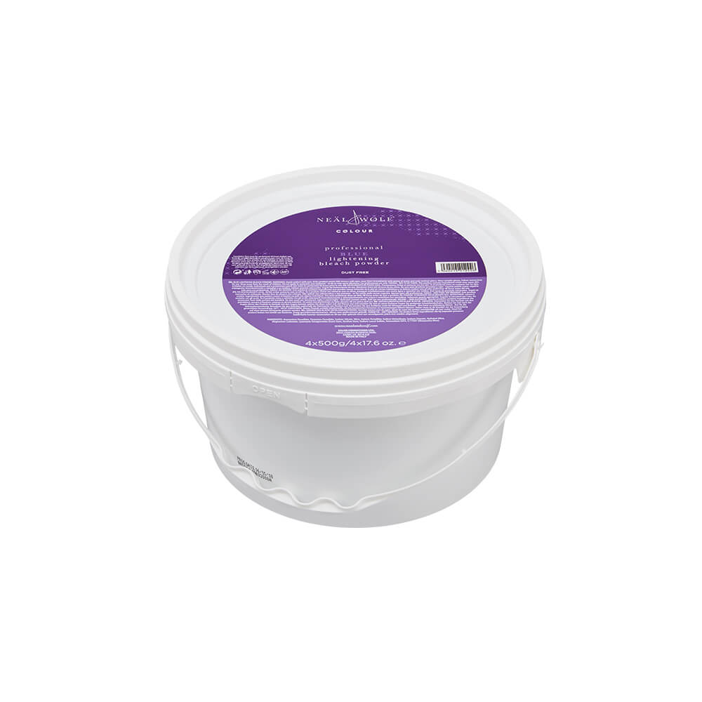 Neal & Wolf Blue Jumbo Jar Bleach Powder 500g x 4 – Salon Promotions LTD
